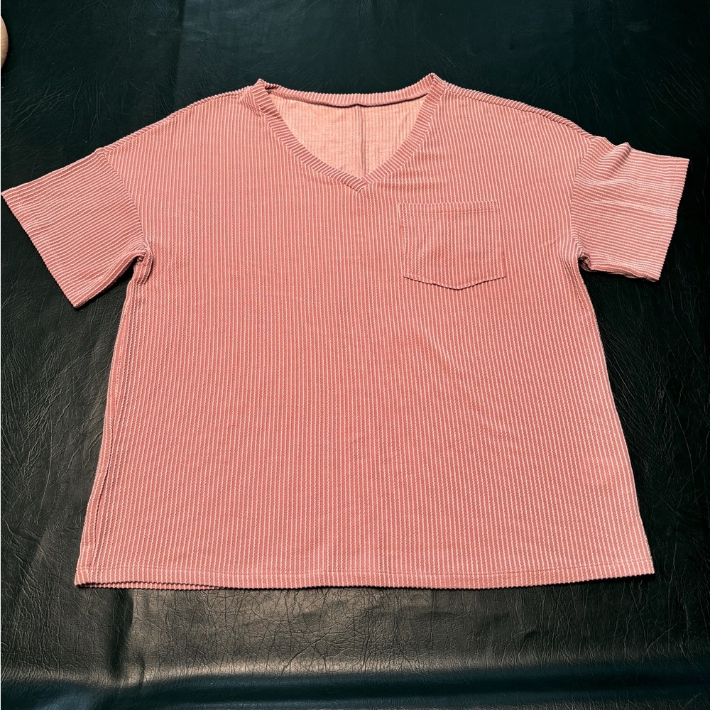 4 super soft ribbed mid-sleeve t-shirts